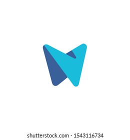 Abstract dental logotype, icon, vector illustration