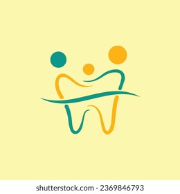 
Abstract Dental Tooth Line Art Vector Symbol Graphic Logo Design.