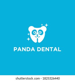 abstract dentist logo. panda icon