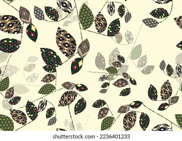 Abstract describes the illustrated styles that clients want to present these florals as well as fashion leaders for African and Asian design styles.