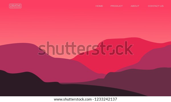 Abstract Desert Background Vector Illustration Template Stock