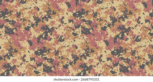 Abstractas patrón de camuflaje del desierto.  Los tonos terrosos se mezclan a la perfección para un diseño texturizado y versátil.