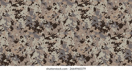 Padrão de camuflagem do deserto abstrato.  Perfeito para fundos, texturas, ou projetos militarythemed.  Tons neutros versáteis se misturam perfeitamente em vários projetos.
