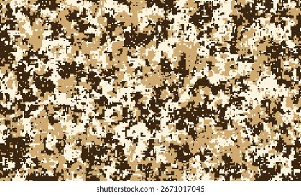 Abstract desert camouflage pattern.  Versatile digital texture ideal for fashion, military, gaming, or website backgrounds.  Earthy tones create a sense of concealment and mystery.