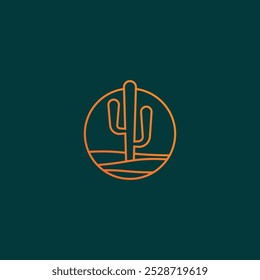 Projeto do logotipo do deserto abstrato, projeto do logotipo da linha do deserto com cores de gradiente, logotipo do deserto minimalista