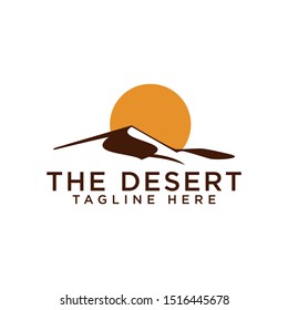 Abstract Desert Logo Template Vector