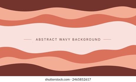 Abstract Desert Savanna Theme Wavy Background