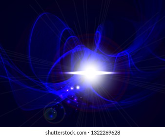 Abstract design - 3D illuminated abstract digital background. Futuristic splash of glowing particles vector illustration. Technology concept.