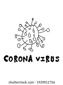 Abstract design about Corona Virus. Vector design . Stay home