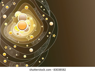 Abstract design in autumn colors