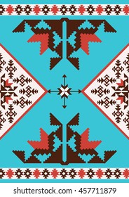 Abstract design in aztec style; ethnic background