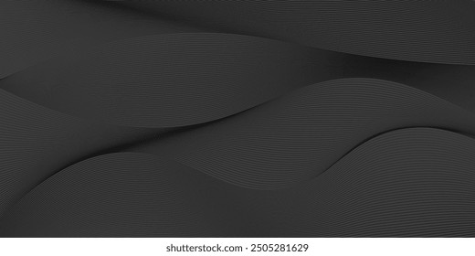 Abstract design background black with line pattern in luxury pastel colour. Abstract horizontal vector template for business banner, backdrop, luxe invite