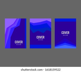 Abstract design for background of blue colour. Banner, book cover, flyer, etc