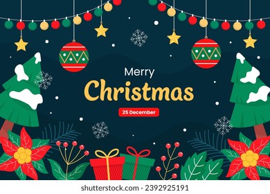 Abstract design background for Christmas and New Year celebration