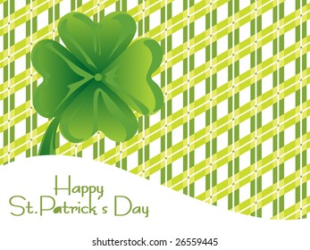 abstract design background with clover