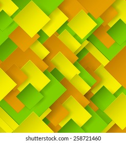 Abstract Design Background With Color Rhombus And Shadow