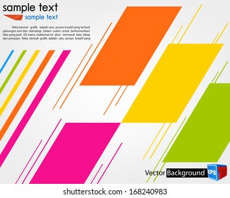 Abstract Design  Background of Colorful, Vector Illustration EPS10