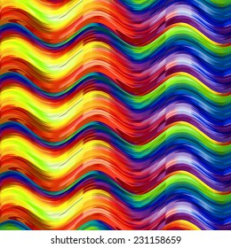 Abstract design background of colorful waves. Vector Illustration.