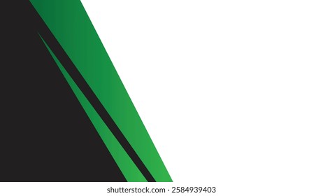 Abstract Design Background with a combination of green and black colors in a modern style