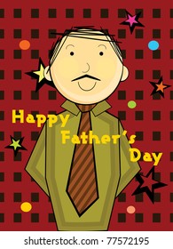 abstract design background for happy father's day celebration