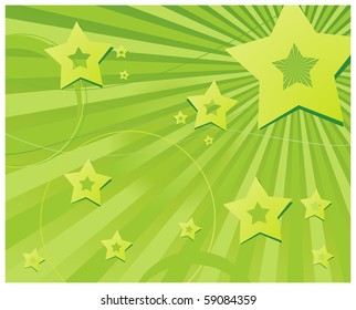 Abstract design background with lots of stars and stripes