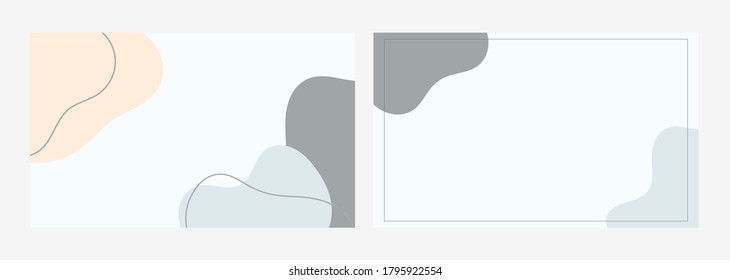 Abstract design background with pastel colors. For business card, brochure, banner. Vector illustration.
