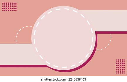 Abstract design background. Pink, purple, white. Circle. Dots. Flat design vector. Eps 10.