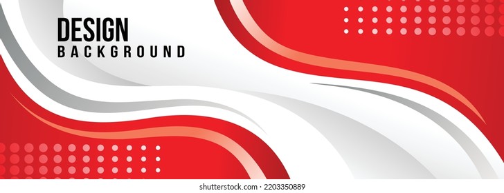 Fondo de diseño abstracto con vector de diseño de color rojo