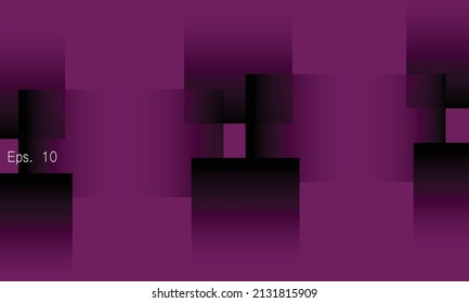 Fondo de diseño abstracto de color violeta y negro. Color completo del fondo degradado. ilustración vectorial.