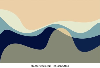 Abstract Design Background Wave Style