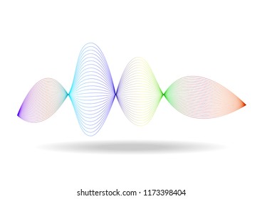 Abstract design backgrounds wave and line element