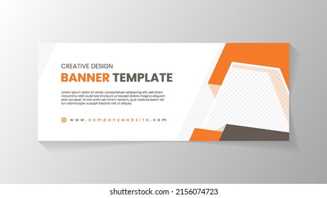 Abstract design banner and social media cover design template suitable for promotion your business or product 