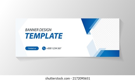 Abstract design banner and social media cover design template for promotion your product or business