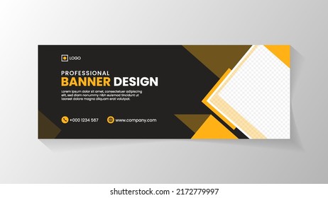 Abstract design banner and social media cover design template with creative and modern style design for promotion your product or business