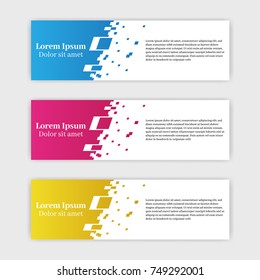 Abstract design banner template