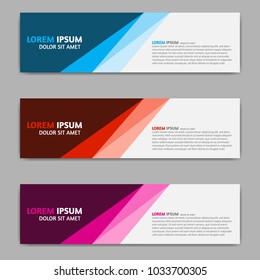 Abstract design banner template,  background, modern vector design