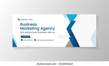 Abstract design banner template with gradient blue color and modern style design. Suitable for your business and product promotion