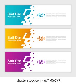 abstract design banner template.vector illustration
