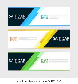 abstract design banner template.vector illustration