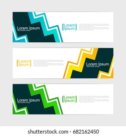 abstract design banner template.vector illustration