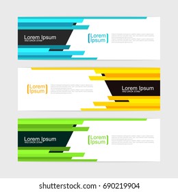 abstract design banner template.vector illustration