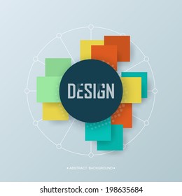 Abstract design banner. Vector illustration