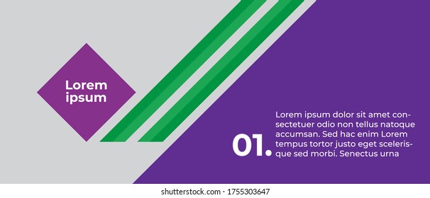 Abstract design banner web template vector.