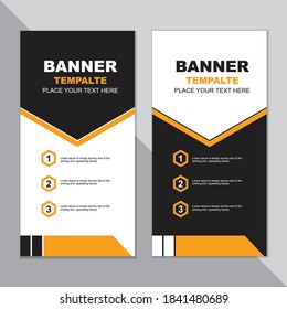 abstract design banner web template simple modern. Professional Roll Up Concept Template for Business Purpose, Place Your Products and Ready To GO For Print.

