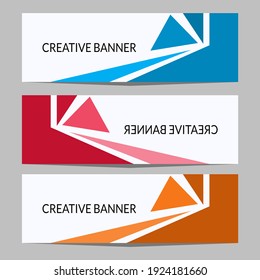 Plantilla web de banner de diseño abstracto. Se puede utilizar para página de encabezado o pie de página, anuncio, fondo de promoción.