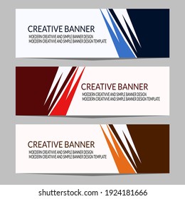 Abstract design banner web template. Siutable for header or footer page, advertisement, promotion background.