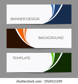 Abstract Design Banner Web Template. Siutable For Header Or Footer Page, Advertisement, Promotion Background.