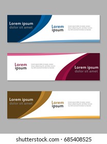 Abstract design banner web template