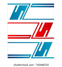 abstract design banner web template vector with red and blue color isolated background