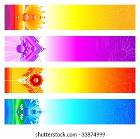 Abstract design banners